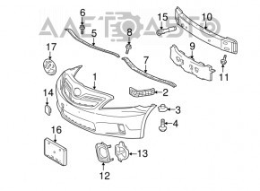 Кронштейн ПТФ правий Toyota Camry v40 10-11