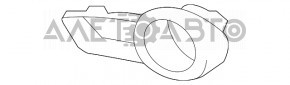 Обрамление птф левое Toyota Highlander 08-10 потерта