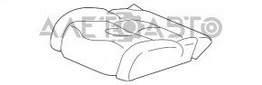 Водительское сидение Honda CRV 17-22 без airbag, электро, тряпка серое