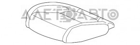 Водительское сидение Honda Clarity 18-21 usa с airbag, электро, кожа черн