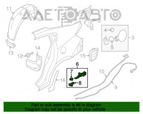 Ручка відкривання бензобака і багажника Hyundai Elantra AD 17-20