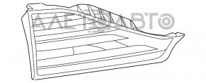 Фонарь внутренний крышка багажника правый Lexus CT200h 14-17 рест