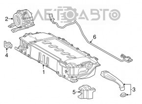 Силовий кабель інвертор-батарея Toyota Prius 50 16-