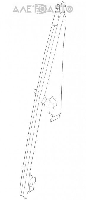 Накладка двери боковая задняя правая Infiniti JX35 QX60 13-17 задняя треугольник