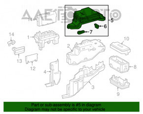 Кришка блоку запобіжників підкапотна Lexus RX350 16-18