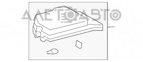 Кришка блоку запобіжників підкапотна Lexus RX450h 13-15 у зборі 2 частини