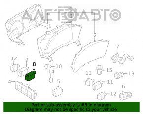 Кнопка закрытия багажника внутренняя Subaru Outback 20-