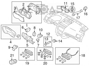 Кнопка аварійної сигналізації Subaru Forester 14-18 SJ