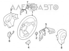 Кнопки управления на руле Subaru Forester 14-18 SJ