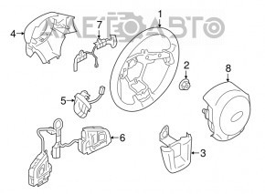 Кнопки управления на руле Subaru Legacy 15-19 под адаптивный круиз