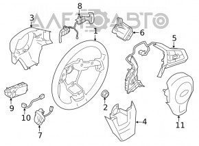 Кнопки управління на кермі Subaru Forester 19- SK