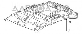 Обшивка потолка Honda Insight 19-22 серая без люка царапины под химчистку