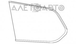 Форточка глухое стекло задняя левая Nissan Pathfinder 13-20