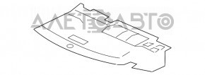 Підлога багажника Acura MDX 14-20 чорний