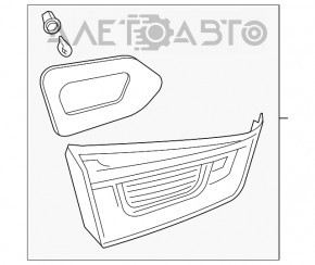 Ліхтар внутрішній кришка багажника лівий Mitsubishi Outlander Sport ASX 10-19 подряпина