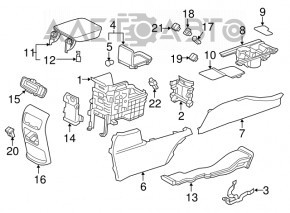 Консоль центральна підлокітник Honda CRV 17-19