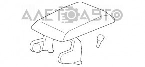 Консоль центральна підлокітник та підсклянники Honda Clarity 18-21 usa черн
