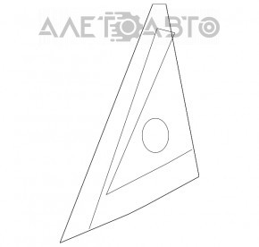 Накладка треугольник двери задней левой Kia Niro 17-22 внешняя