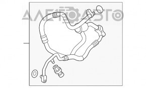Трубка кондиционера конденсер-компрессор Chevrolet Camaro 16- 6.2 SS