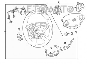 Кнопки управления на руле правое Chevrolet Impala 14-20