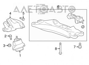 Кронштейн кпп Chevrolet Camaro 16-6.2