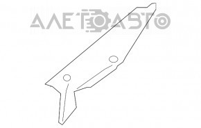 Ущільнювач крила капот-крило прав Kia Sorento 16-20 зламані засувки