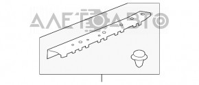 Накладка порога передняя правая Honda Clarity 18-21 usa черн