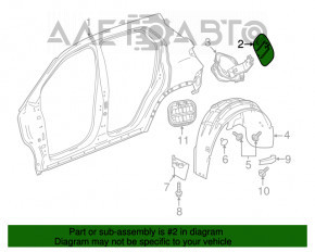 Лючок бензобака с корпусом Chevrolet Equinox 18- LYX, LSD