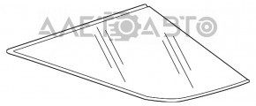 Форточка глухое стекло задняя левая Chevrolet Equinox 18-22 тонировка
