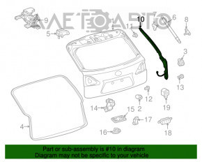 Датчик уровня наклона двери багажника правый Lexus RX350 RX450h 10-15