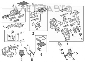 Клапан печки кондиционера Chevrolet Equinox 18-19