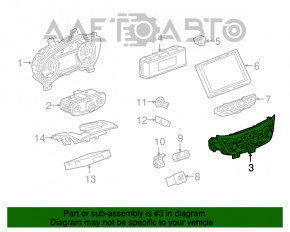 Управління клімат-контролем Chevrolet Equinox 18-19 auto, dual zone з підігрівом сидінь