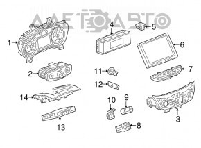 Управління клімат-контролем Chevrolet Equinox 18-19 auto, dual zone з підігрівом сидінь