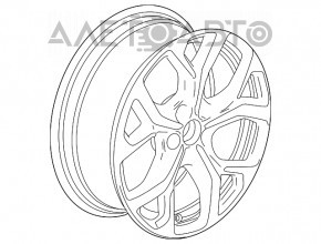 Колісний диск R17 x 7J et41 5*105 Chevrolet Volt 16- LTZ без гуми, з датчиком тиску, бордюрка