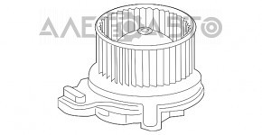 Мотор вентилятор пічки Chevrolet Malibu 16-