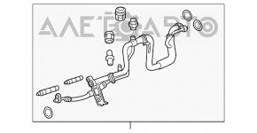 Трубка кондиционера компрессор-печка Chevrolet Camaro 16- 6.2 SS