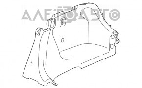 Обшивка арки права Honda Accord 18-22 чорна