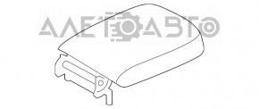 Підлокітник верхня частина Kia Sorento 16-20 шкіра чорна, подряпини, зламане кріплення