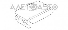 Консоль центральна підлокітник Hyundai Santa FE 19-20 чорна шкіра