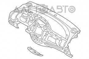 Торпедо передня панель без AIRBAG Kia Forte 4d 17-18 рест, без заглушок