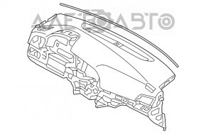 Торпедо передня панель гола Hyundai Elantra AD 17-18 дорест, подряпина