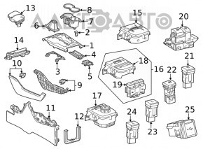 Кнопка SNOW Toyota Highlander 20-22