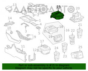 Переключатель режимов езды Toyota Highlander 20-21 FWD