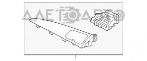 Накладка торпеди права верхня Hyundai Sonata 15-19 графіт