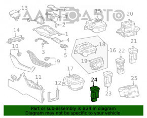 Кнопка отключения стабилизации Toyota Highlander 20-22