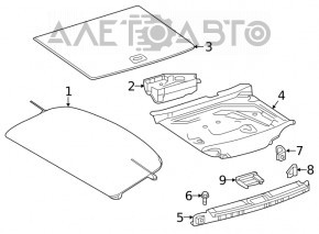 Накладка проема багажника Infiniti QX30 17- хром вставкой, царапины, примят