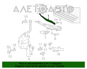 Поводок дворніка прав Lexus RX350 RX450h 10-15