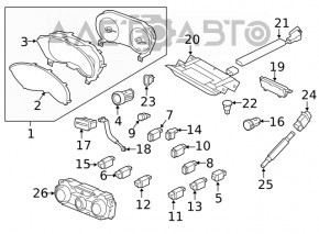 Дисплей информационый Subaru Forester 19- SK царапины