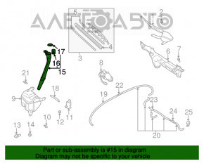 Горловина бачка омывателя Lexus RX300 98-03 с крышкой