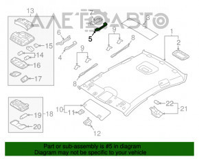 Ручка потолка задняя левая Hyundai Sonata 18-19 беж